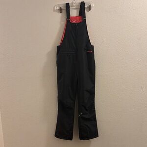 Arctix Kids Black and Pink Snow Overalls